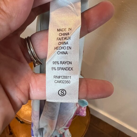 Love Shack Fancy x Beach Riot Floral Crop top Sz S - Picture 5 of 6